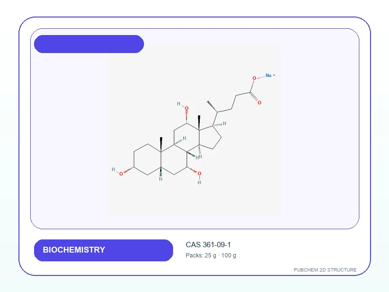 SODIUM CHOLATE 98% For Biochemistry