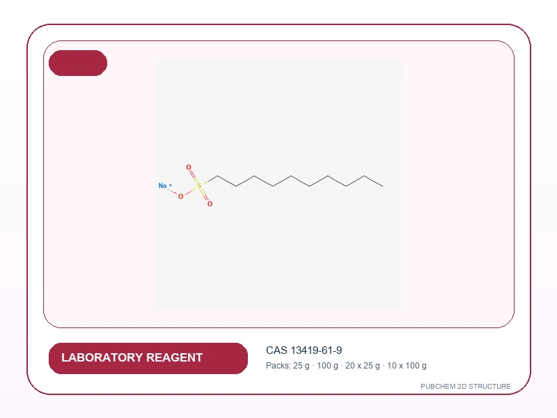 1-decanesulphonic Acid Sodium Salt Anhydrous