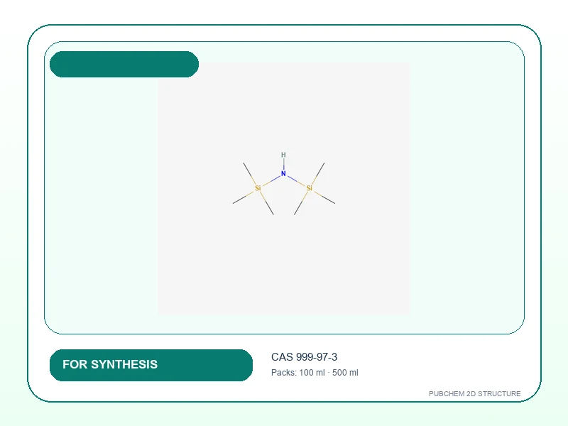 1,1,1,3,3,3-HEXAMETHYL DISILAZANE 98% For Synthesis