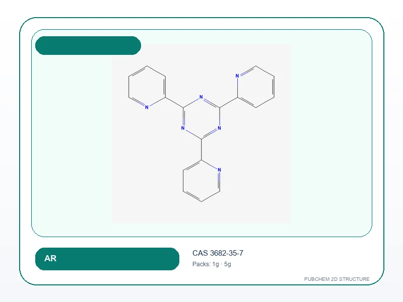 2,4,6-tri-(2-pyridyl) 1.3.5-triazine 99% AR