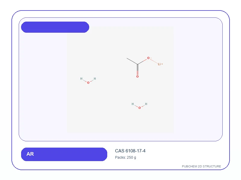 Lithium Acetate Dihydrate 99% AR