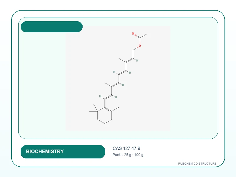VITAMIN A ACETATE For Biochemistry