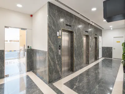 Polished Marble Elevator Lobby