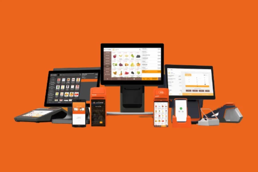 Cafe POS hardware including touchscreen registers, payment terminals and handheld ordering devices