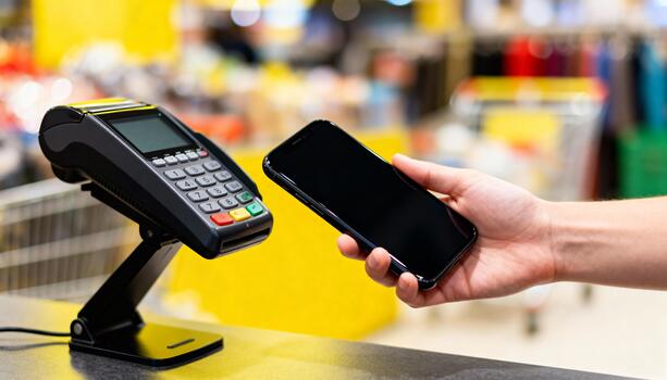 Contactless payment at a digital POS terminal