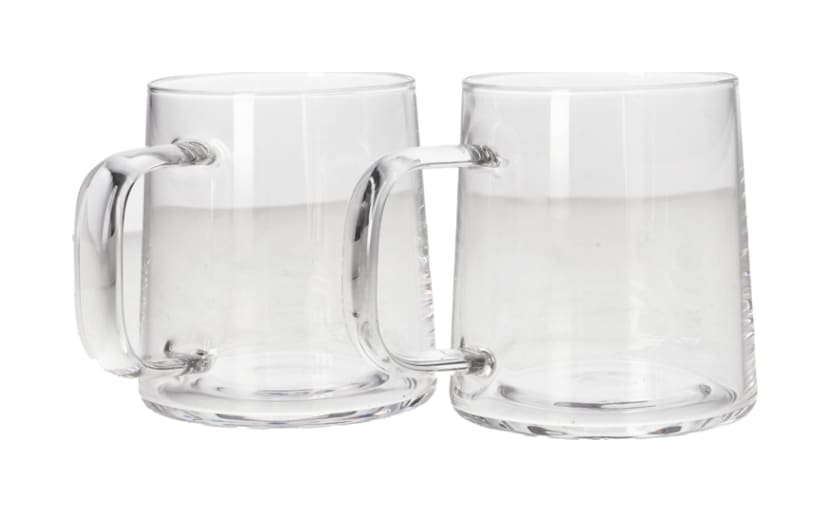 2Pcs Glass Mug 300ml - default
