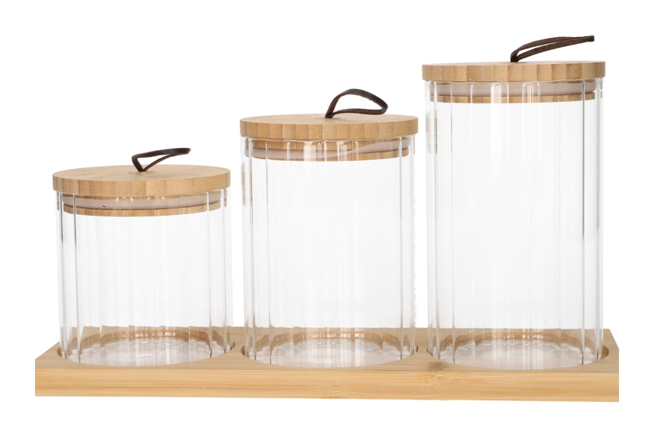 Cookie Glass Jar Set 4pcs  - default