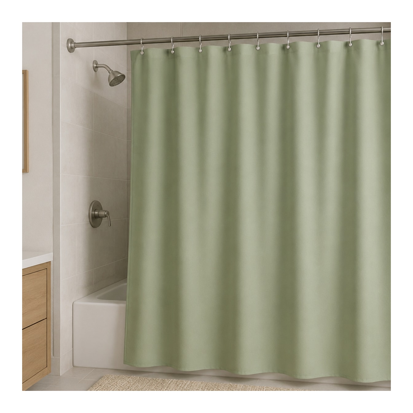  EVA &amp; PE Shower Curtain 180cm - default
