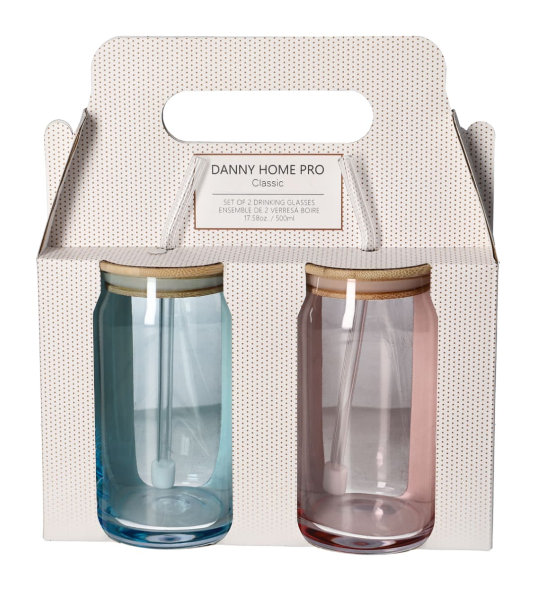 Cola Drinking Glass Cup 2pcs 500ml - default