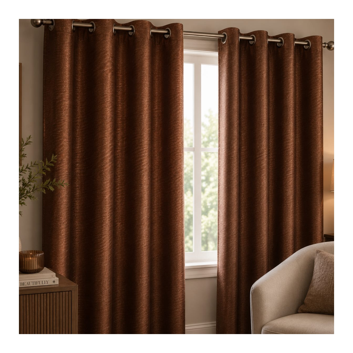 Blackout Window Curtain 130cm - default
