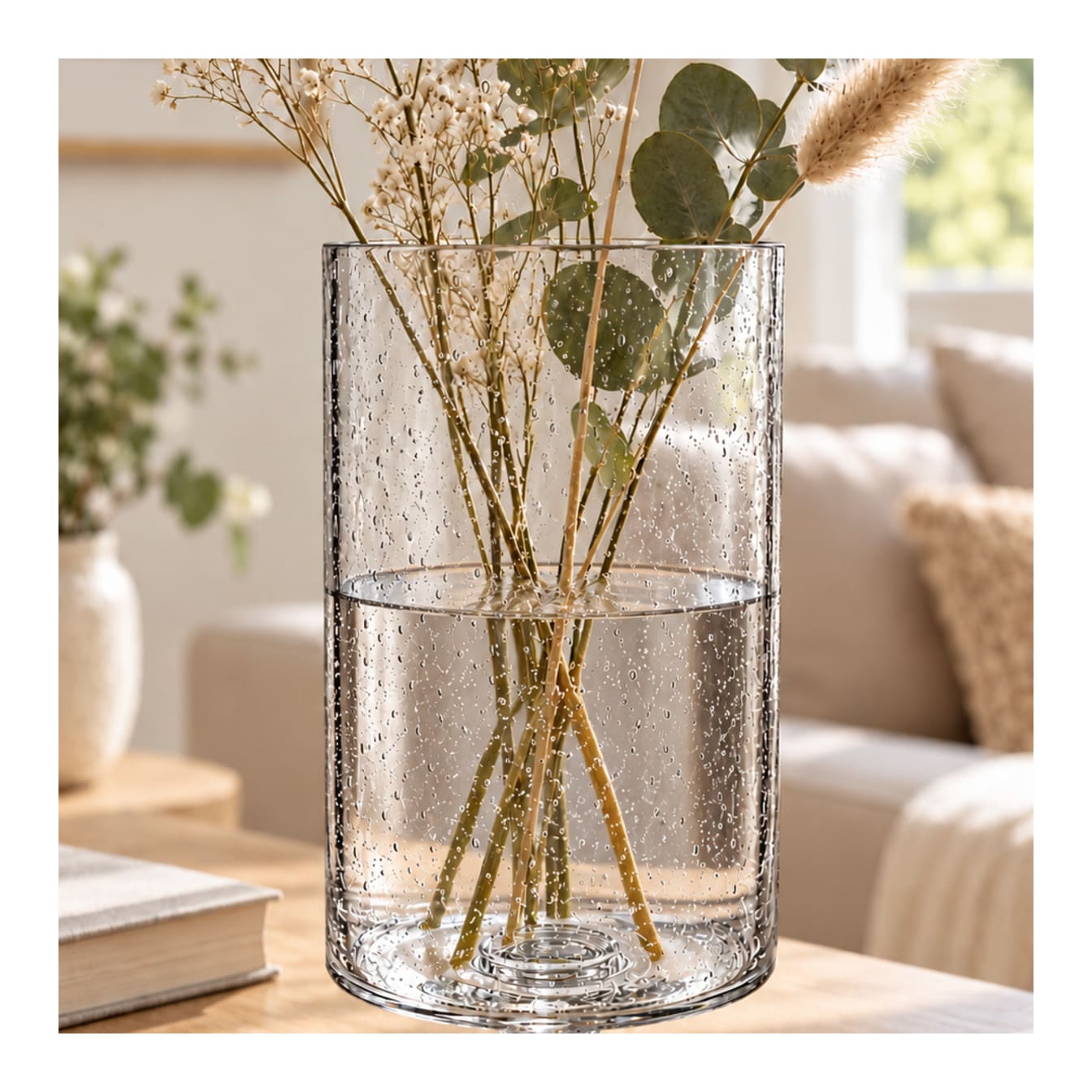 Bubble Pattern Glass Jar 25cm - default