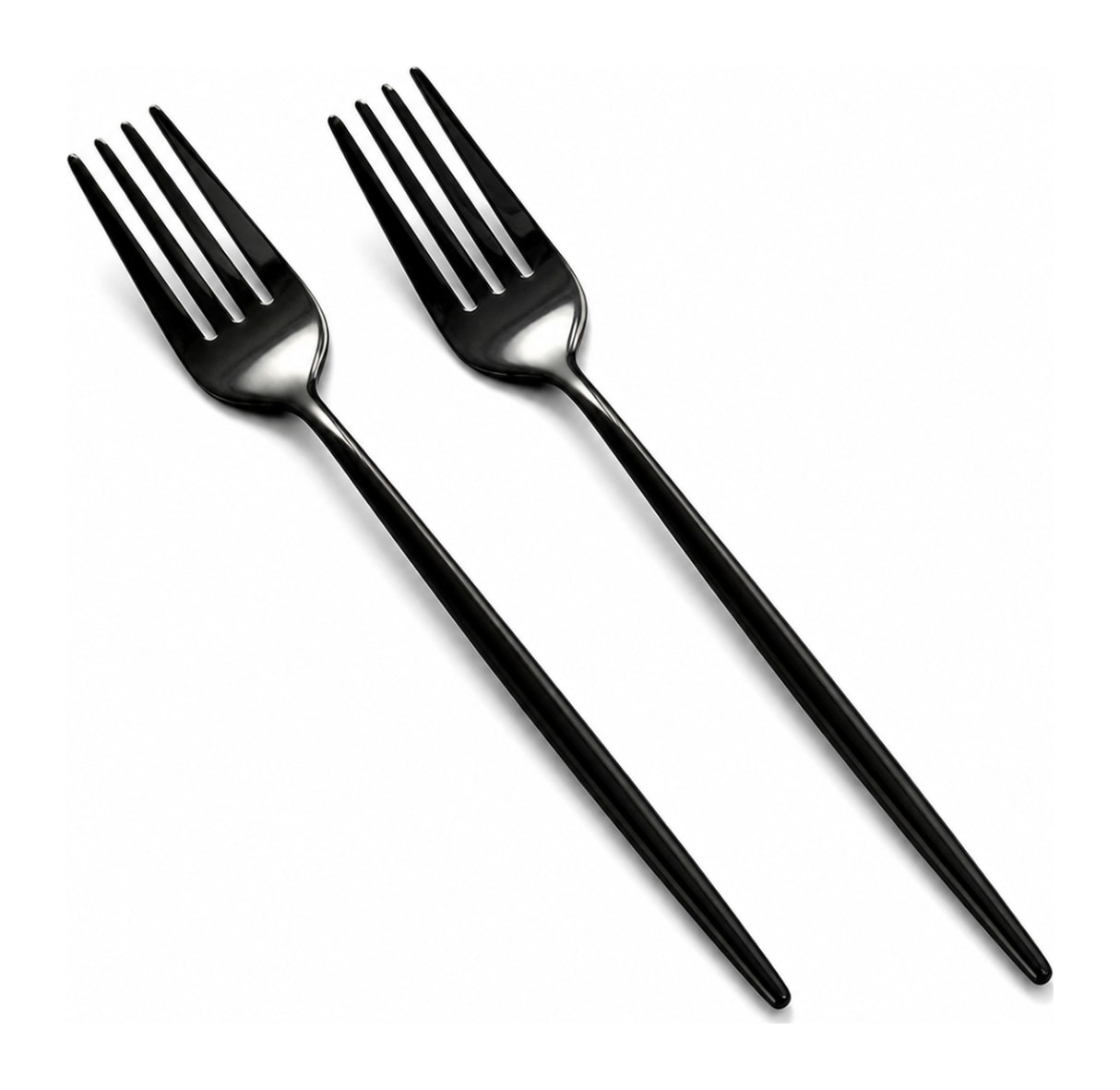 Black Dinner Fork 2pcs  - default