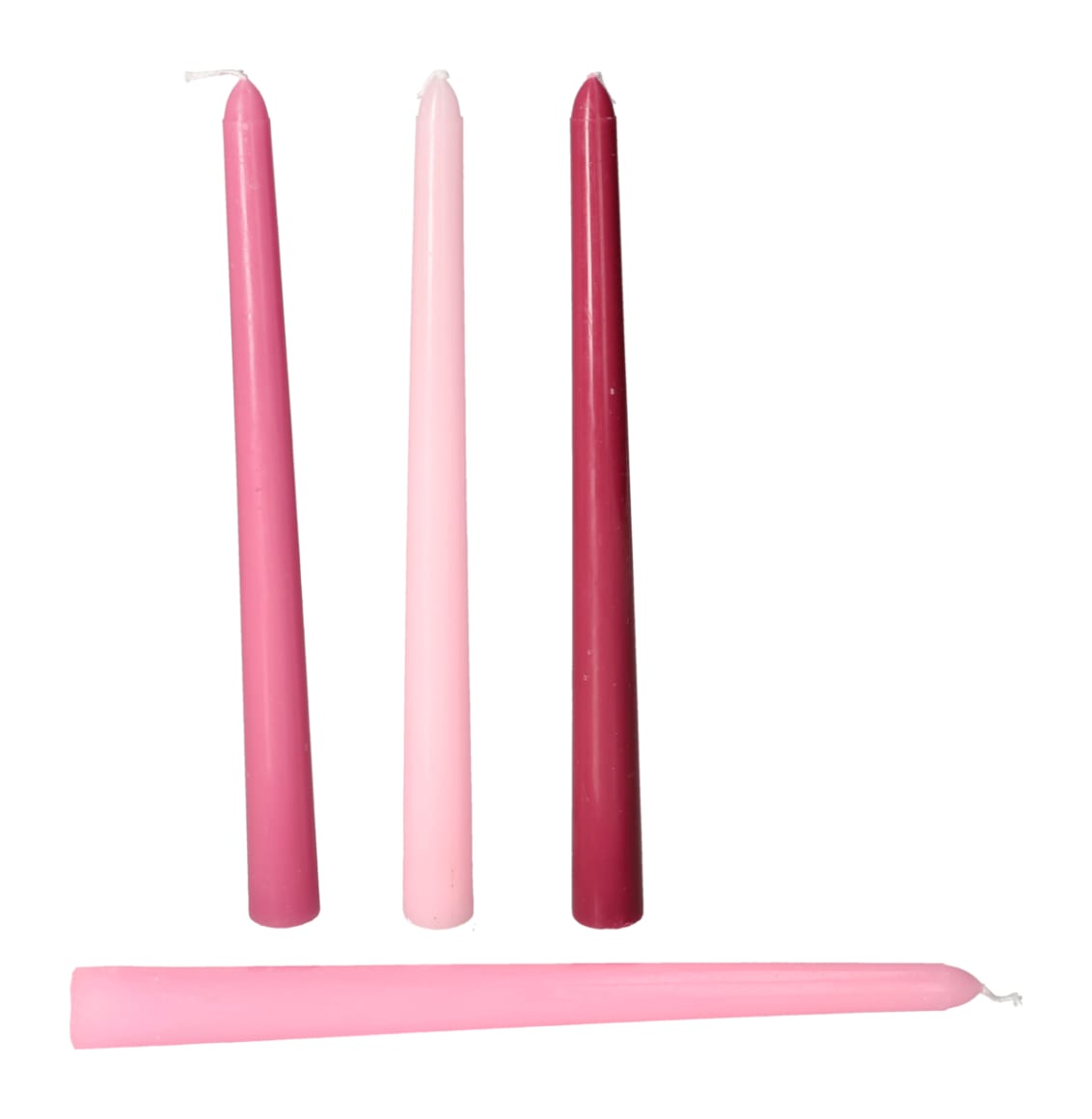 4-Piece Classic Colourful Candles  - default