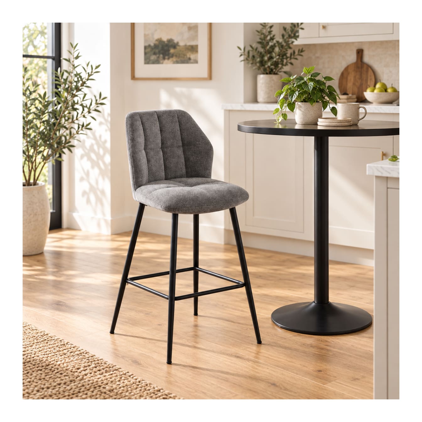 Grey Bar Chair 97.5cm - default
