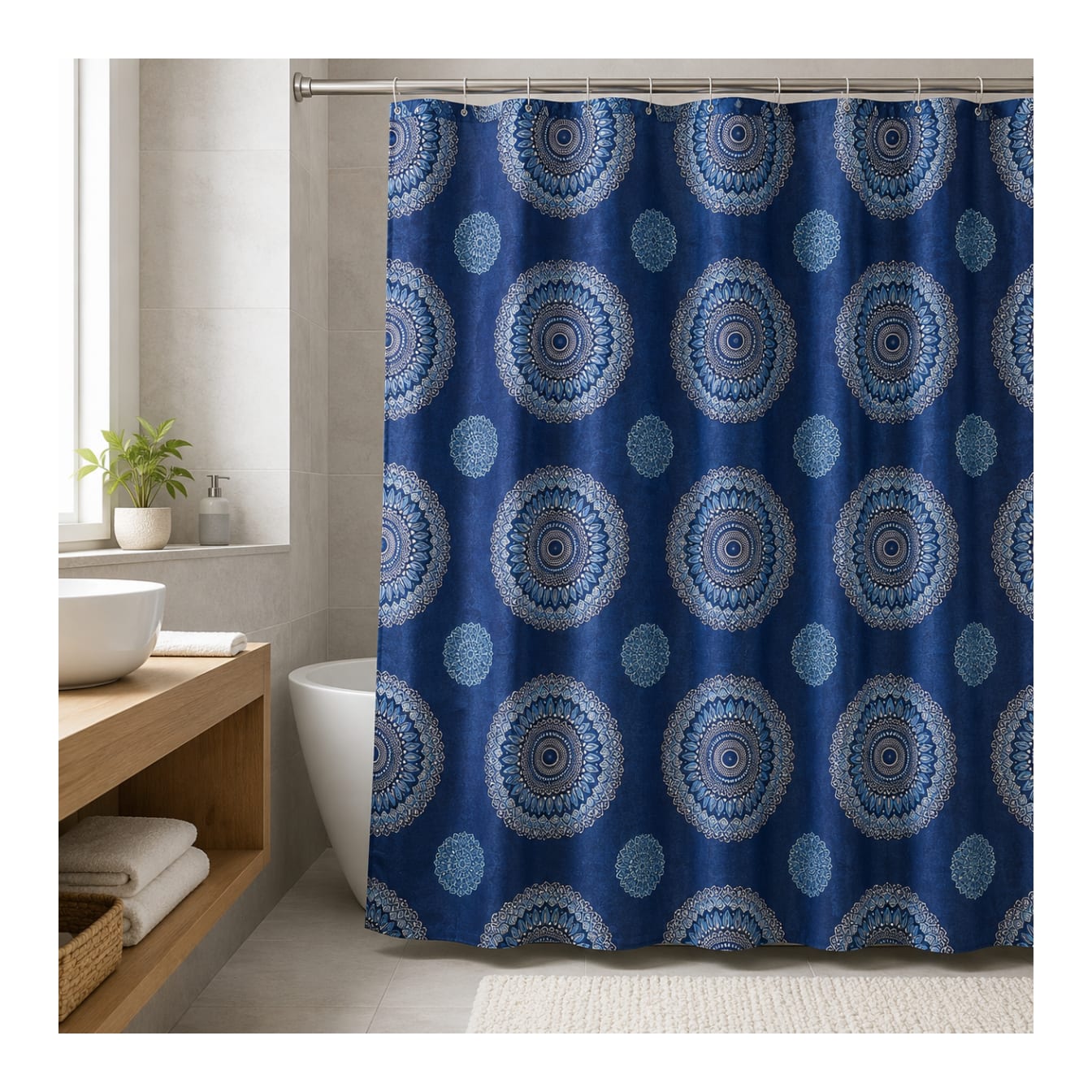  EVA &amp; PE Shower Curtain 180cm - default