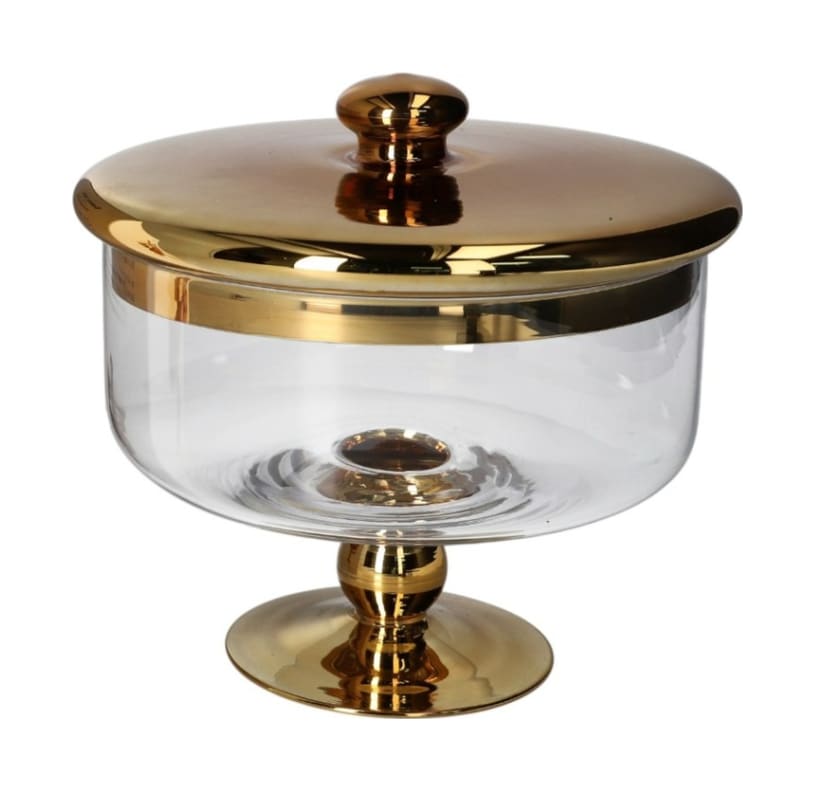 Decorative Cookie Glass Jar 17.5cm   - default