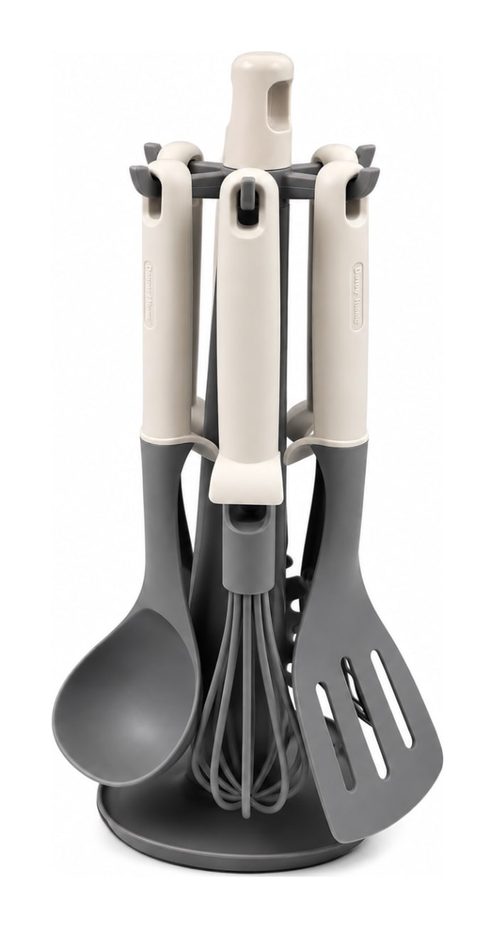 Kitchen Utensil Set with Stand Set 7pcs - default