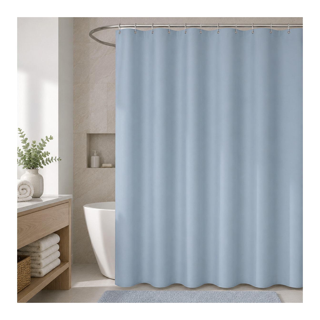  EVA &amp; PE Shower Curtain 180cm - default