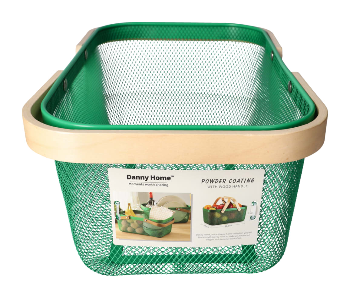 Mesh Stainless Steel Storage Basket 40cm - default