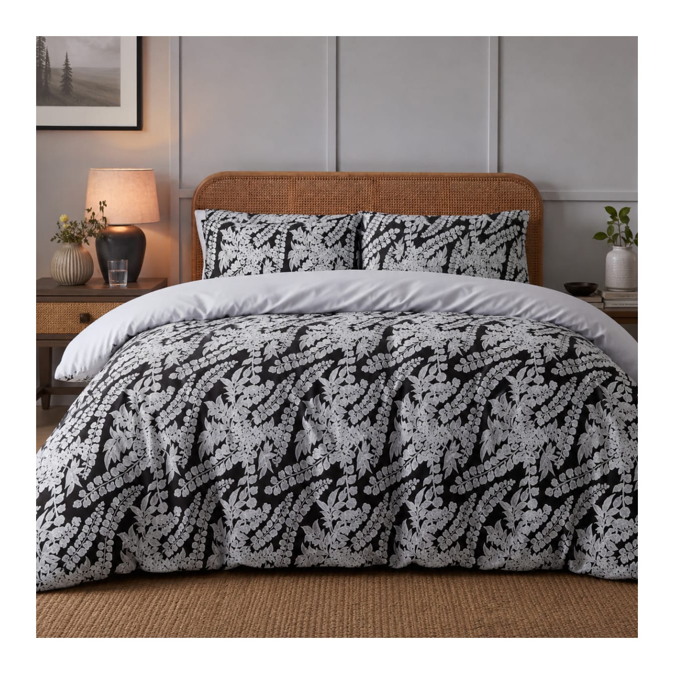 Polyester Queen Bed Duvet Cover 3pcs 230cm  - default