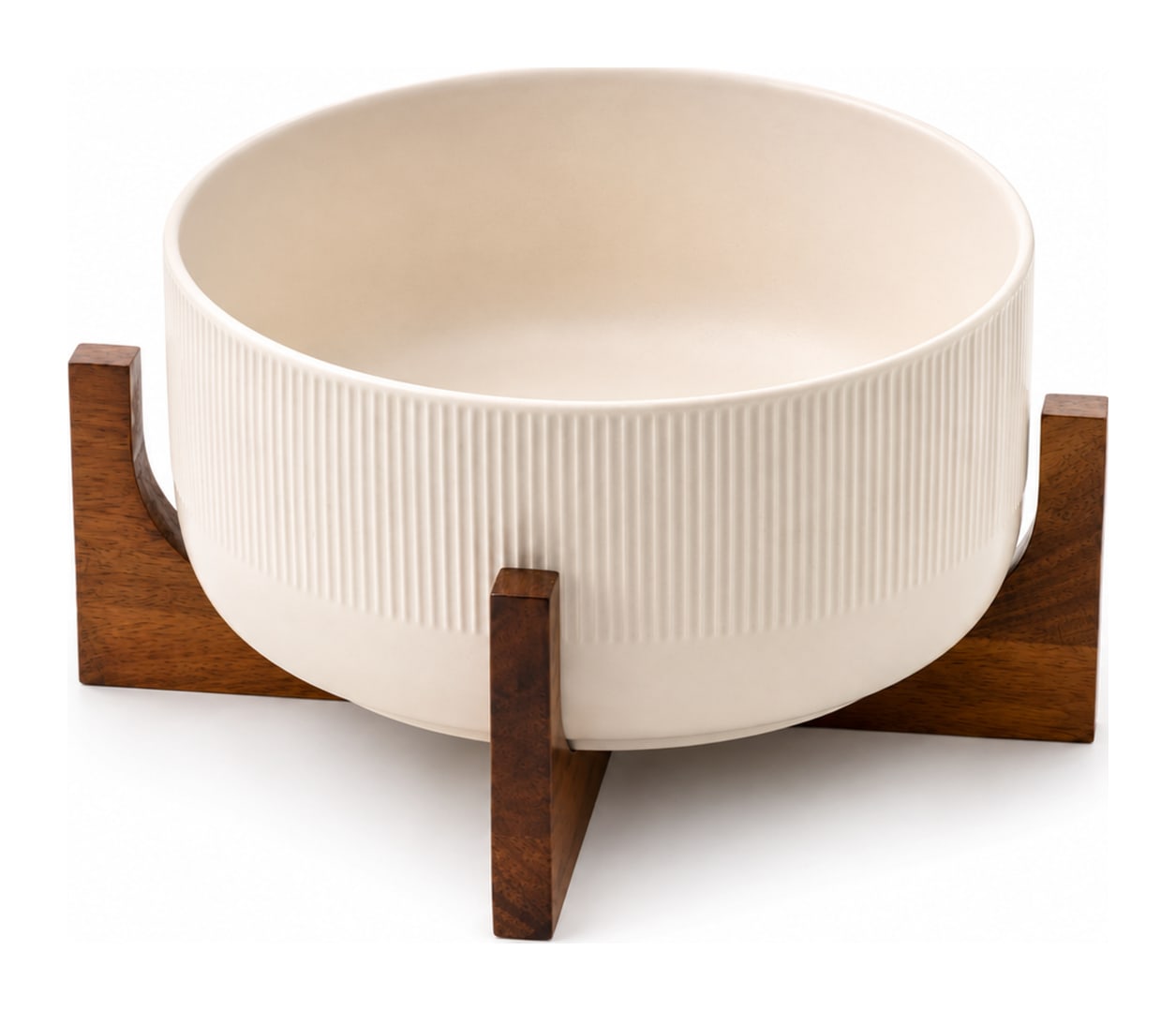 Salad Bowl with Acacia Stand 2pcs 2.7L - default