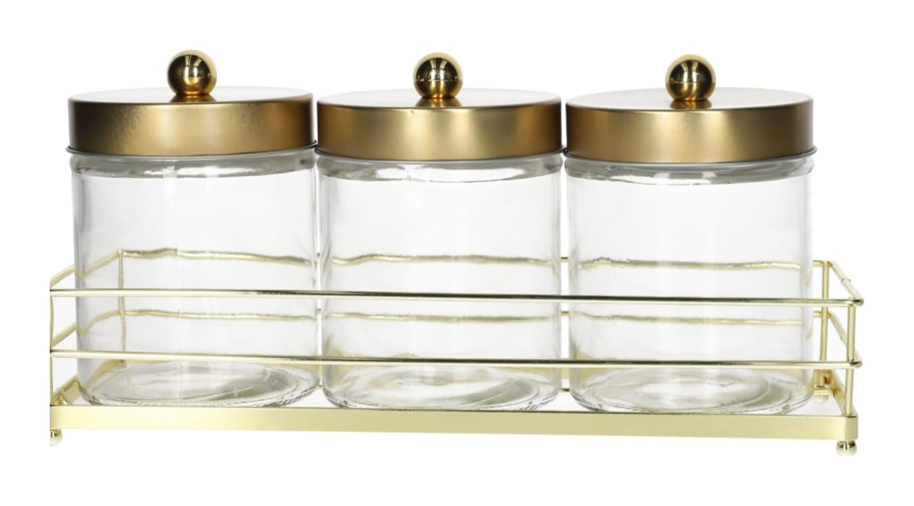 Cookie Glass Jar Set 4pcs 720ml   - default