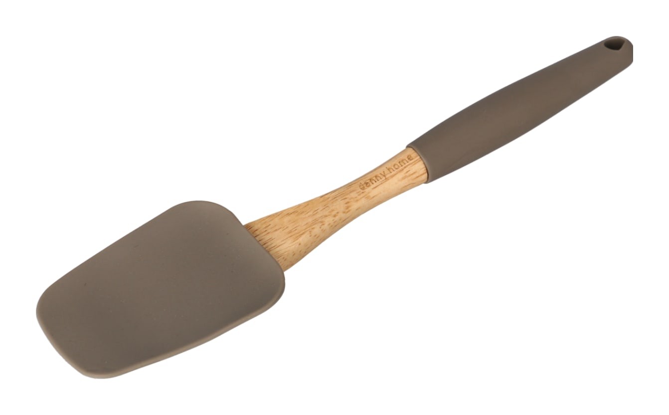 Beech Wood Silicone Scoop Spatula 27cm - default