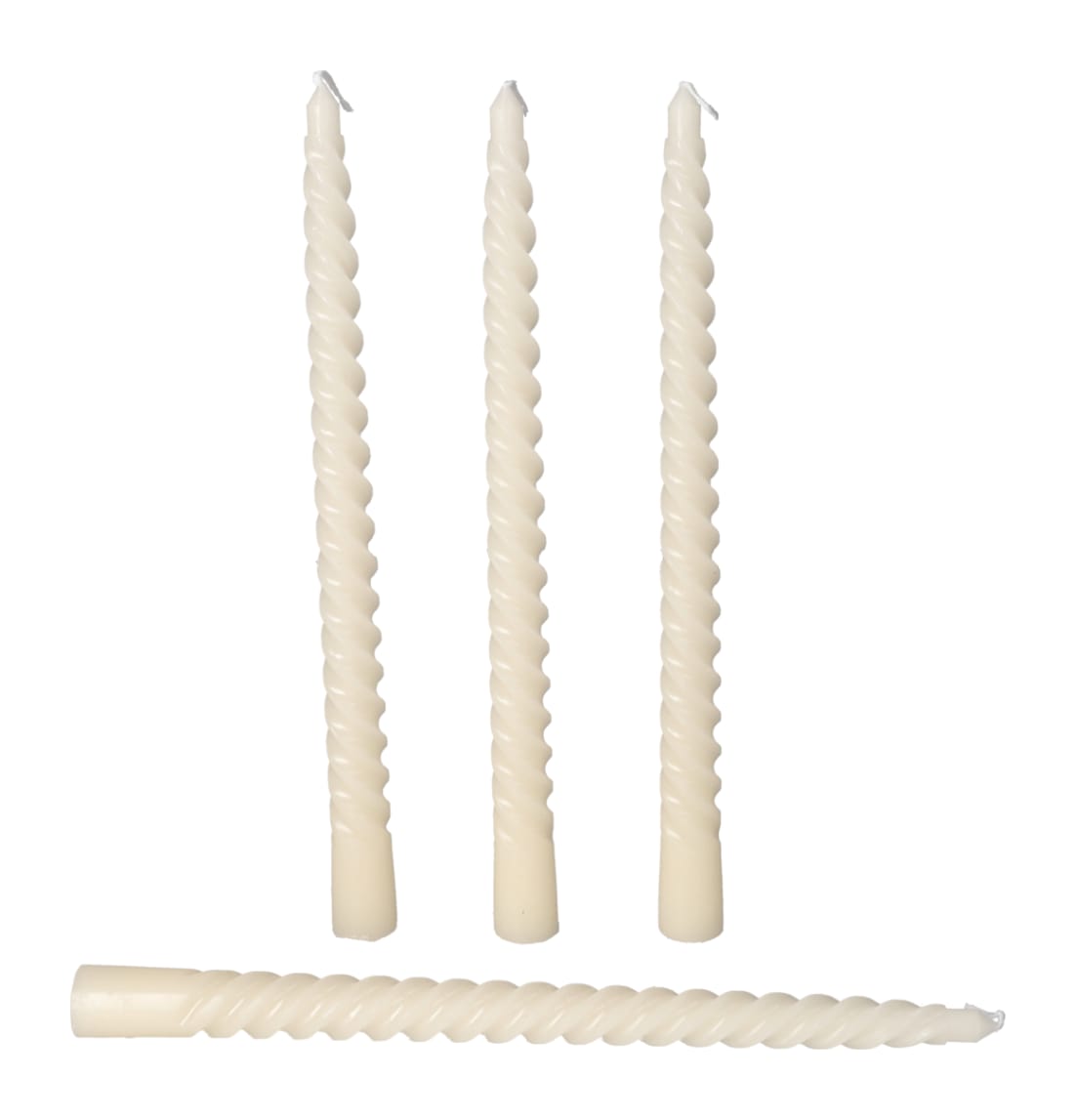 Taper Spiral Candle 4pcs 25cm - default