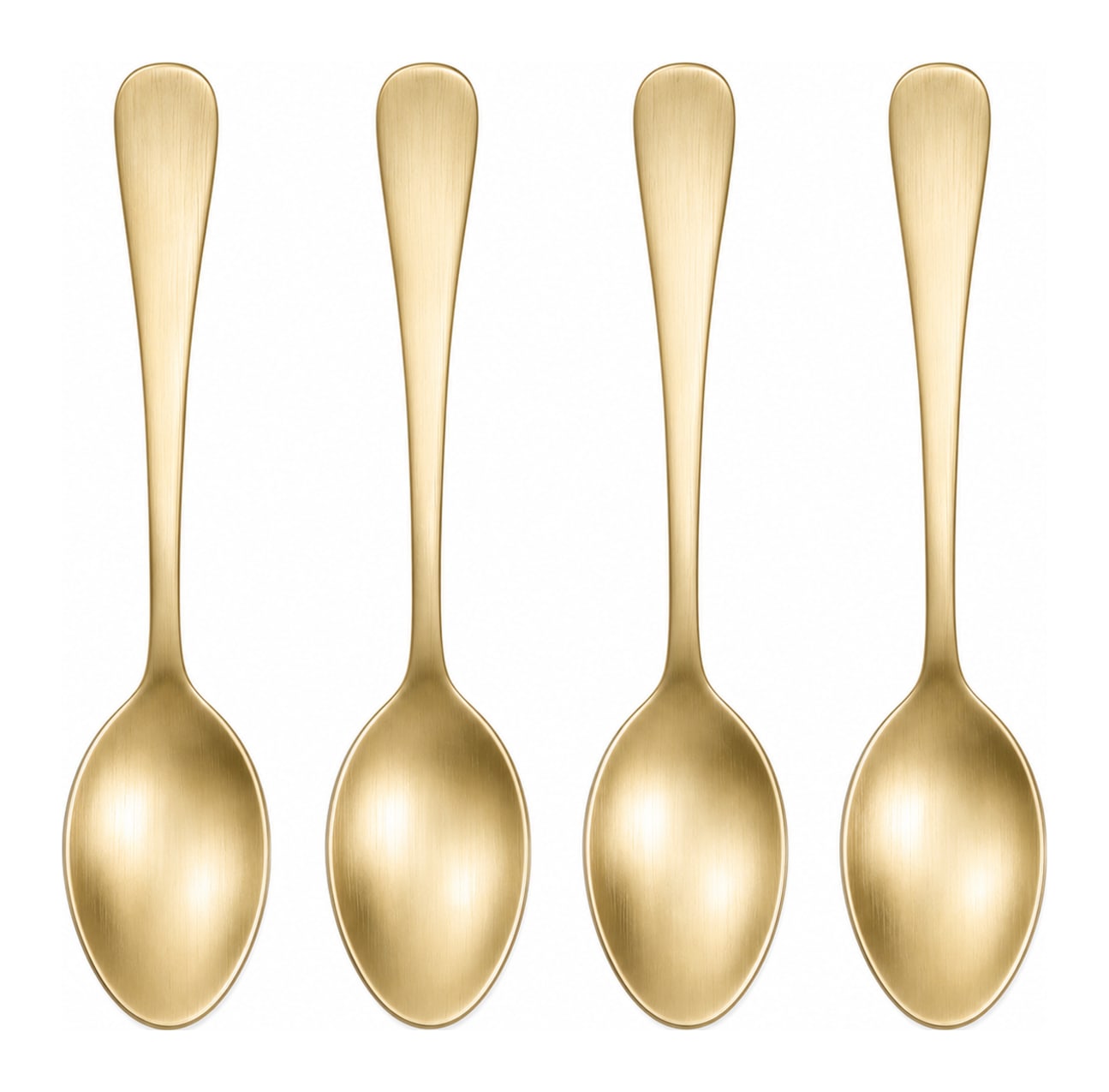Gold Tea Spoon 4 Pcs 14cm - default