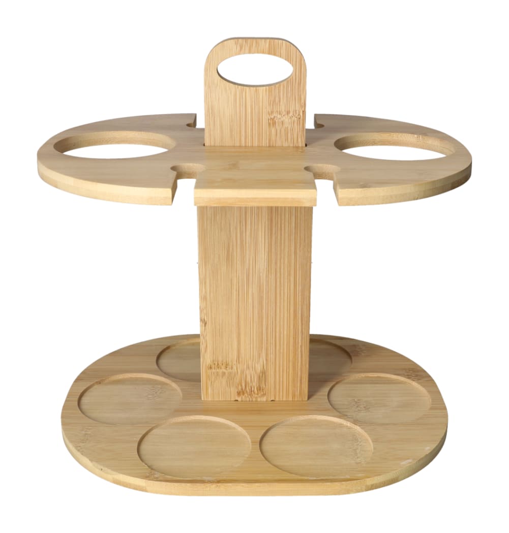Bamboo 2 Wine Bottle Rack 30cm - default