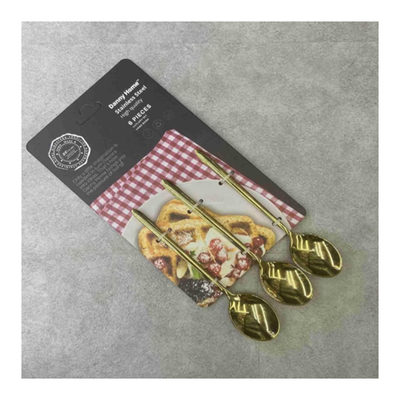 Gold Tea Spoon 6pcs 14.1cm - default