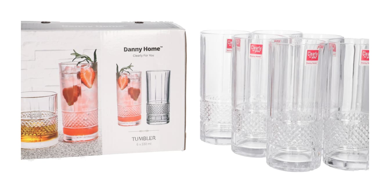 Tumbler Glass 6pcs 330ml  - default