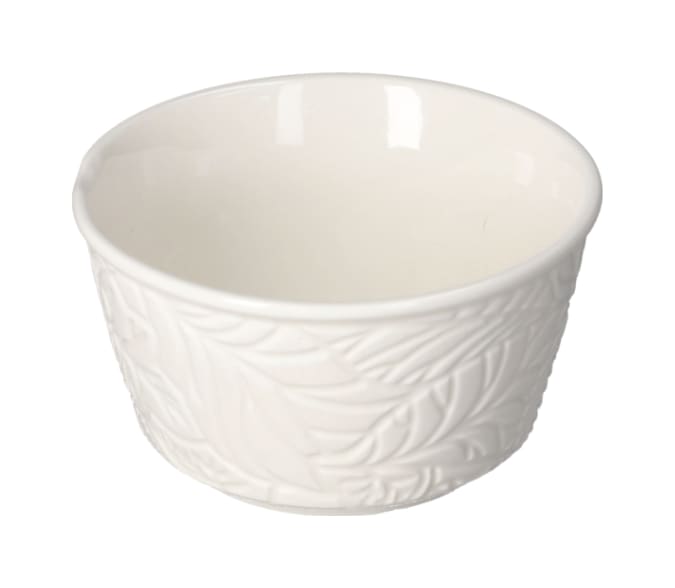  Floral Embossed Sauce Bowl 4.5" - default