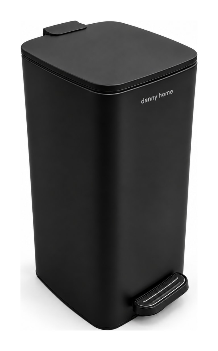 Black Pedal Trash Bin 30L  - default