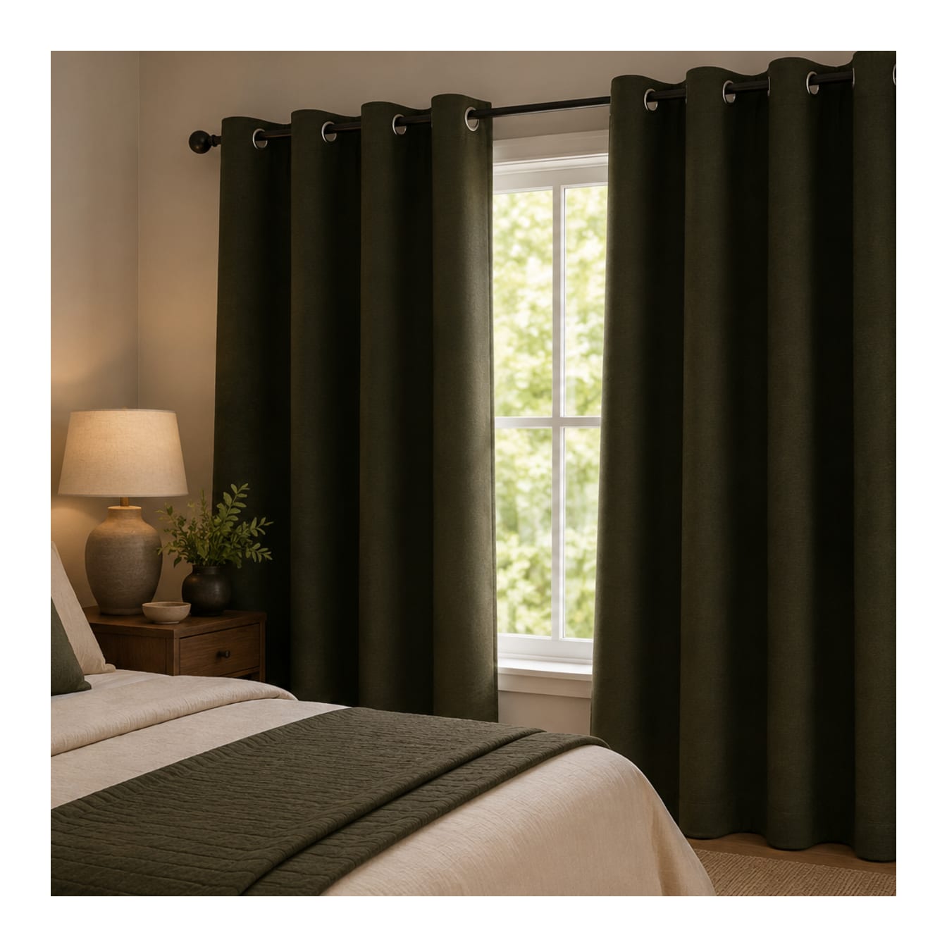 Blackout Window Curtain 130cm - default