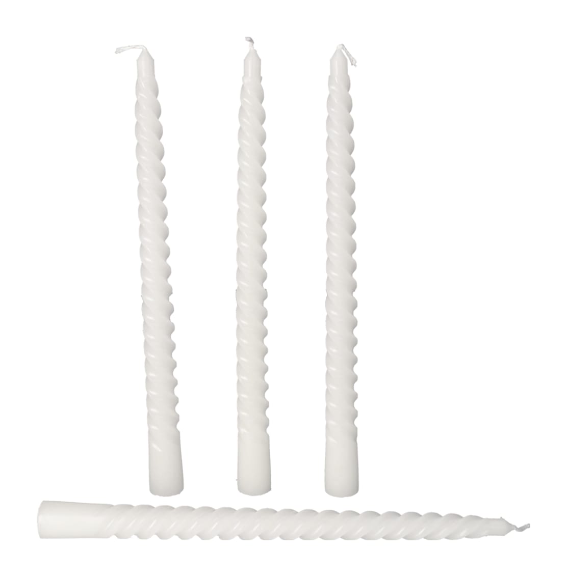 Taper Spiral Candle 4pcs 25cm - default