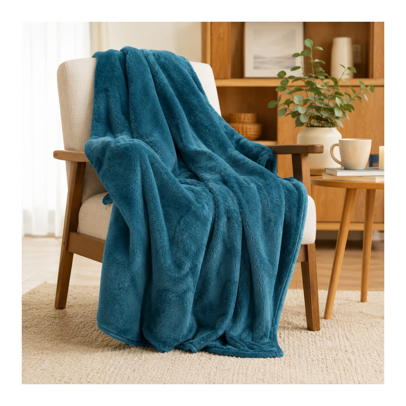 Super Soft Plush Throw Blanket 220cm - default