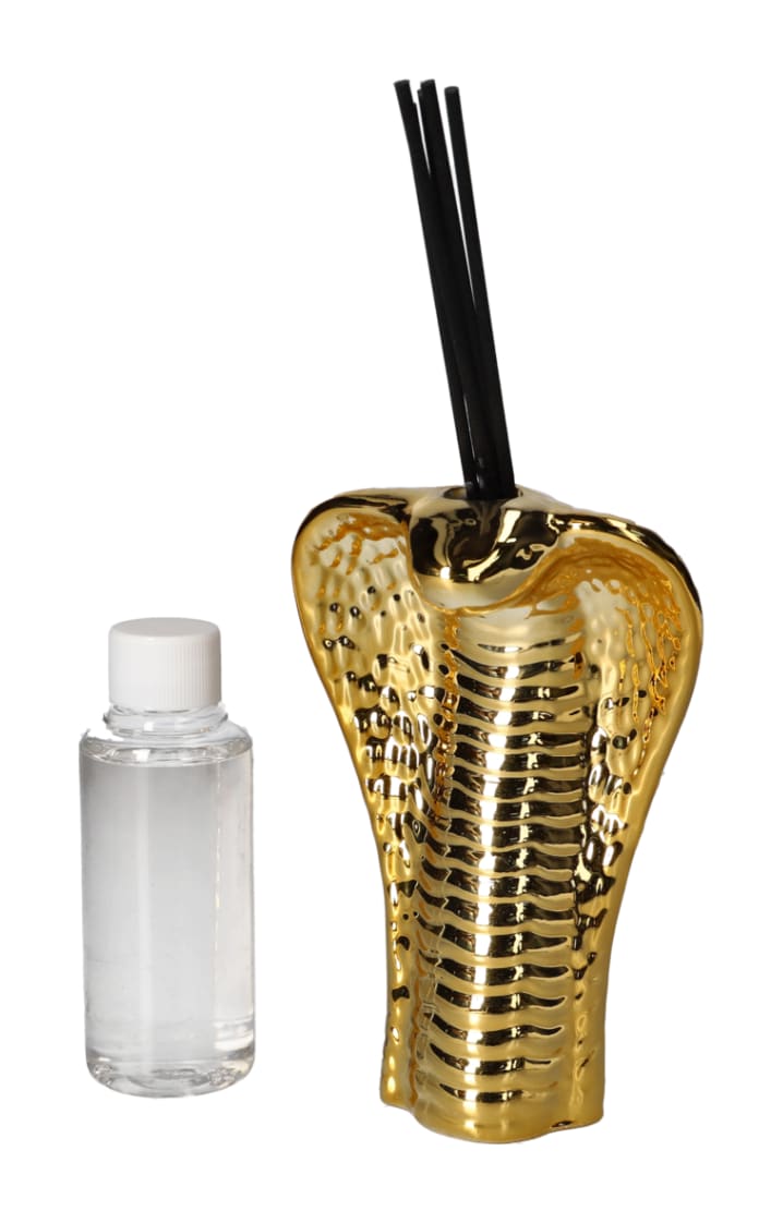Cobra Gold Warm Fireplace Reed Diffuser 100ml 8pcs  - default