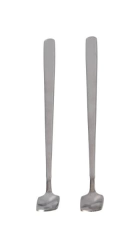 Long Handle Dessert Spoon 2pcs 17.5cm  - default