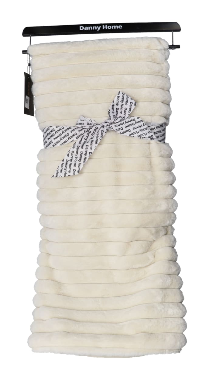 Faux Rabbit Fur Rib Luxury Blanket 160cm | Danny Home