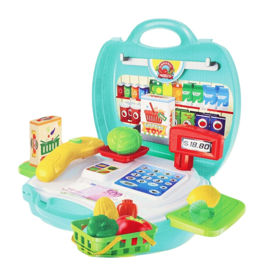  Grocery Store Till Toy Kit 23pcs 24cm - default