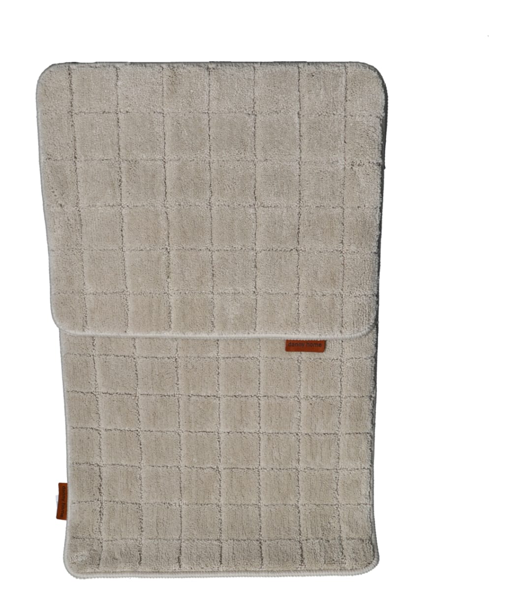 Brown Bathroom Mat 2Pcs Set - default