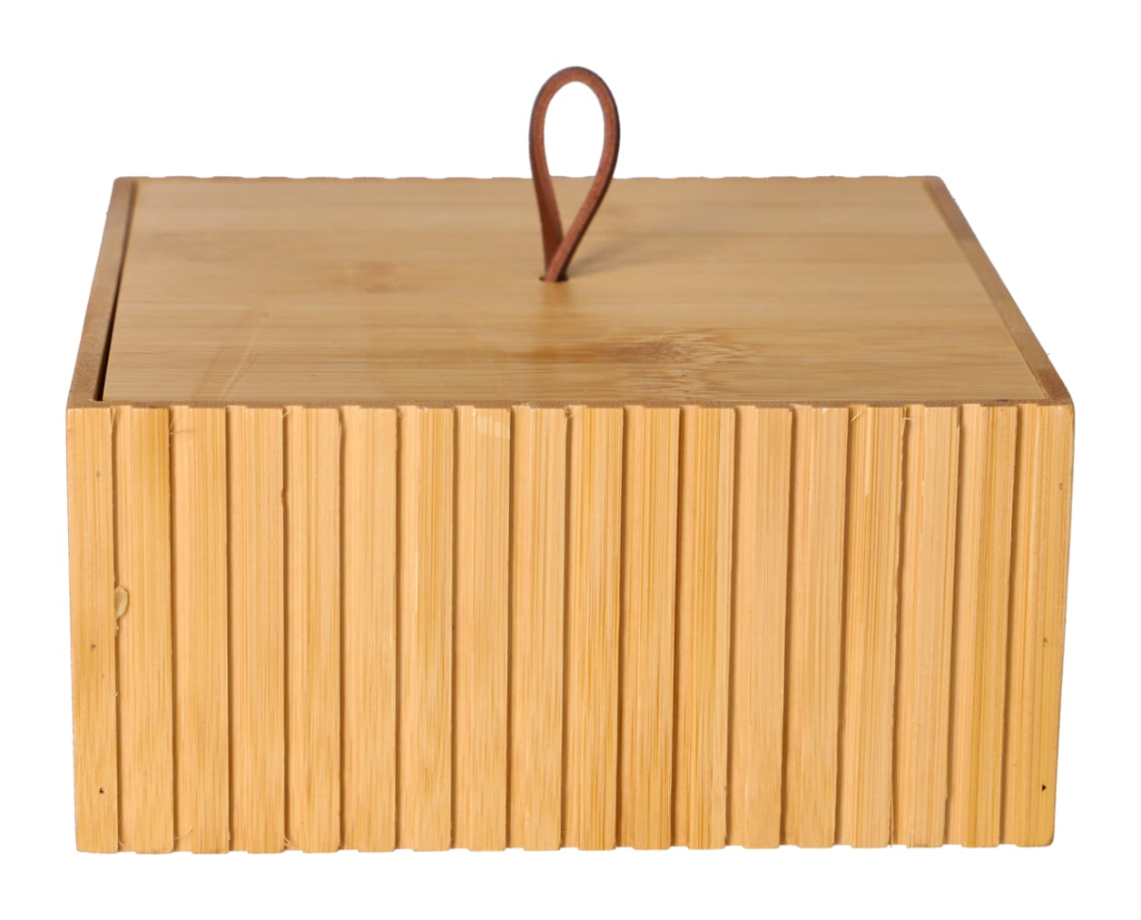 Bamboo Storage Box With Lid - default