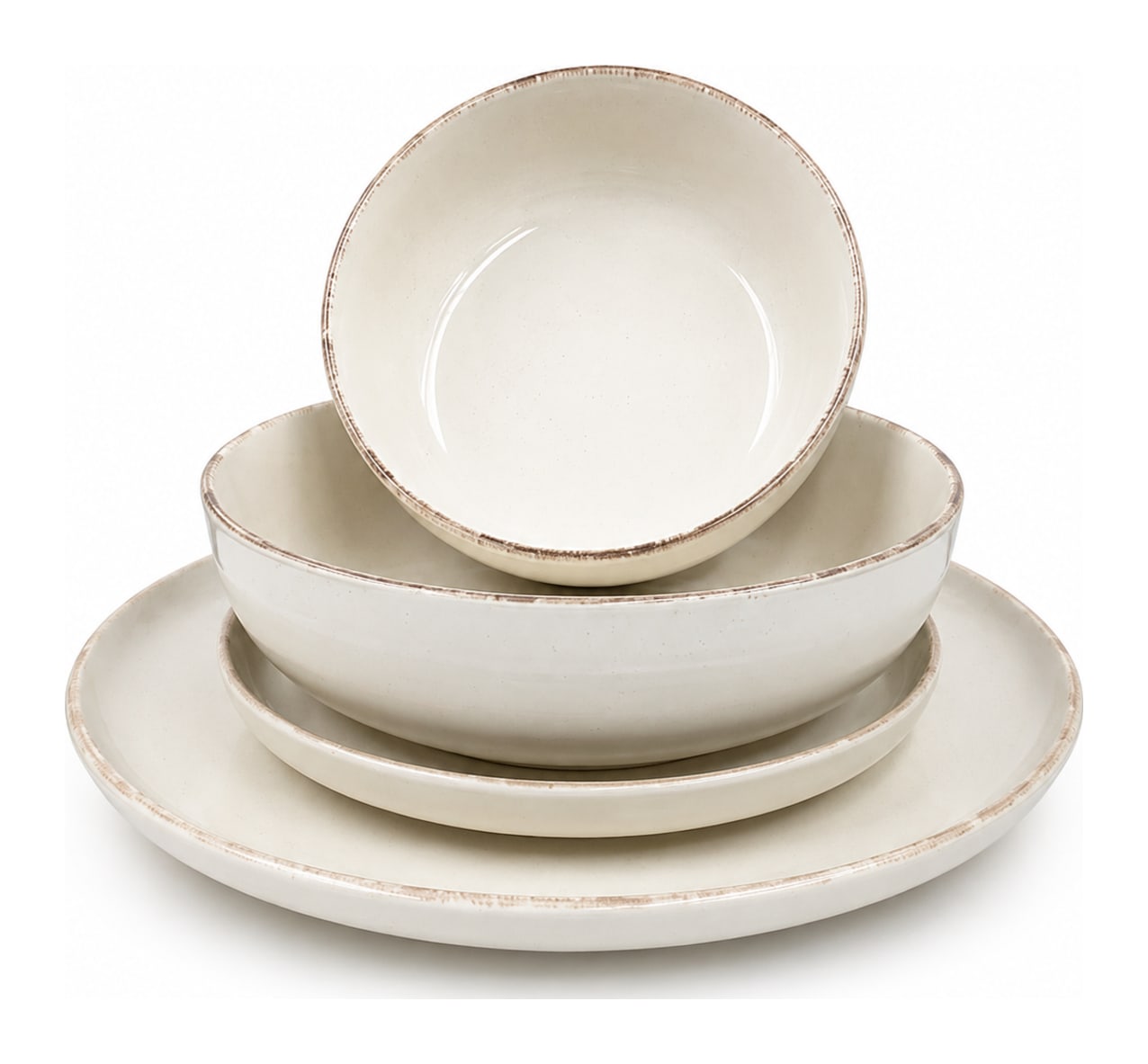 Cream Cearmic Dinner Plate 10.5" - default