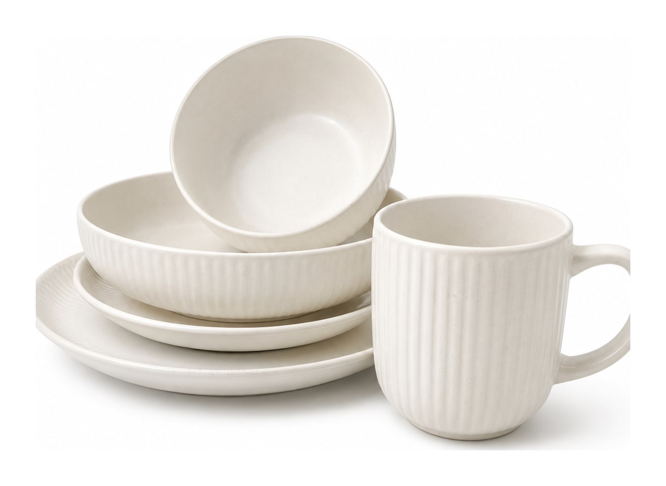 Cream Cearmic Dinner Plate 10.5" - default