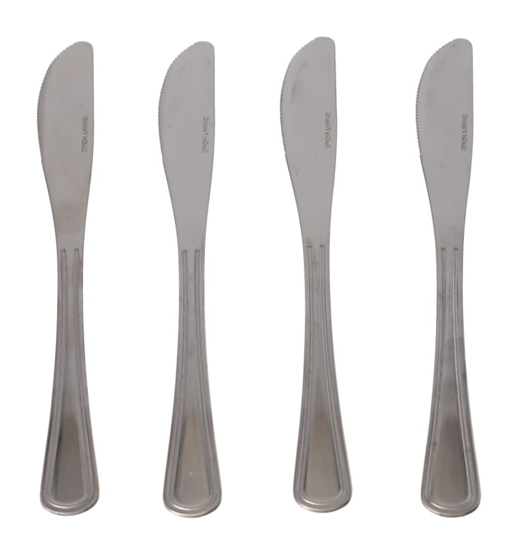 Silver Dinner Knife 4Pcs - default