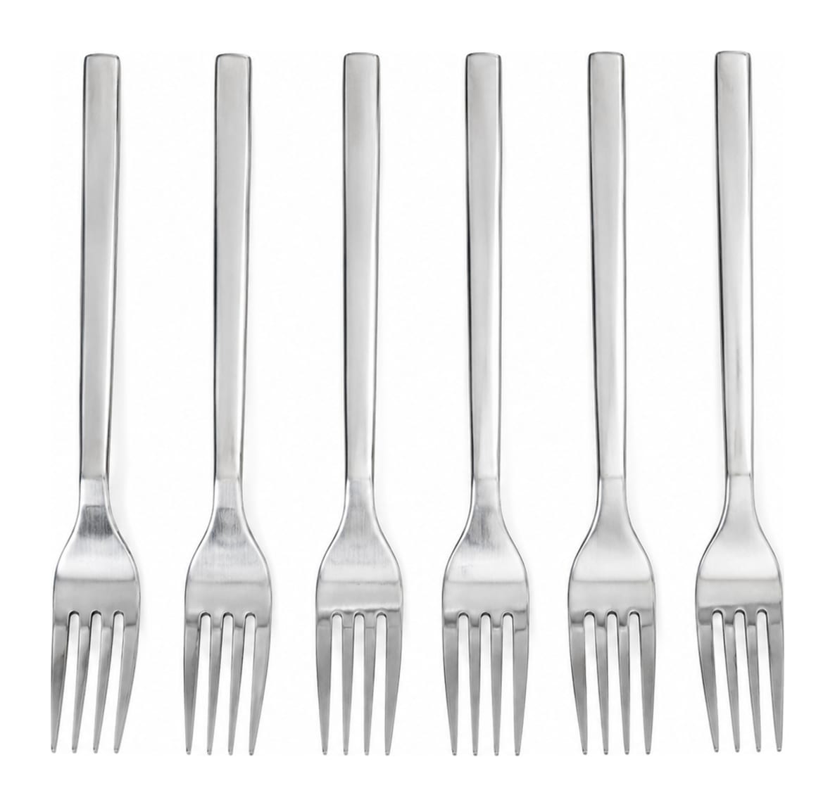 6Pcs Silver Dessert Fork 14.5cm - default