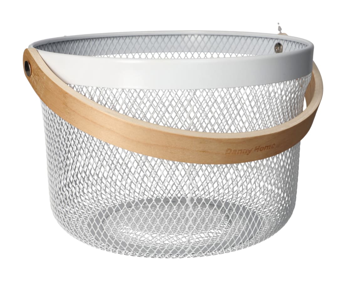 Mesh Stainless Steel Storage Basket 26cm  - default