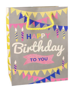 Happy Birthday Glitter Bag - default