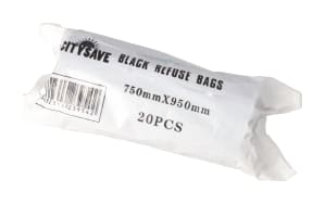 Black Refuse Bags 20 Pcs